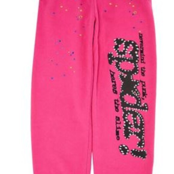 Sp5der “Nevermind the Pink” Sweatpants – Hot Pink - Picture 1 of 1